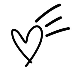 Cute hart doodle 