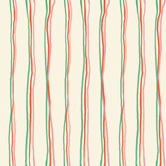 abstract red and green stripes seamless pattern  