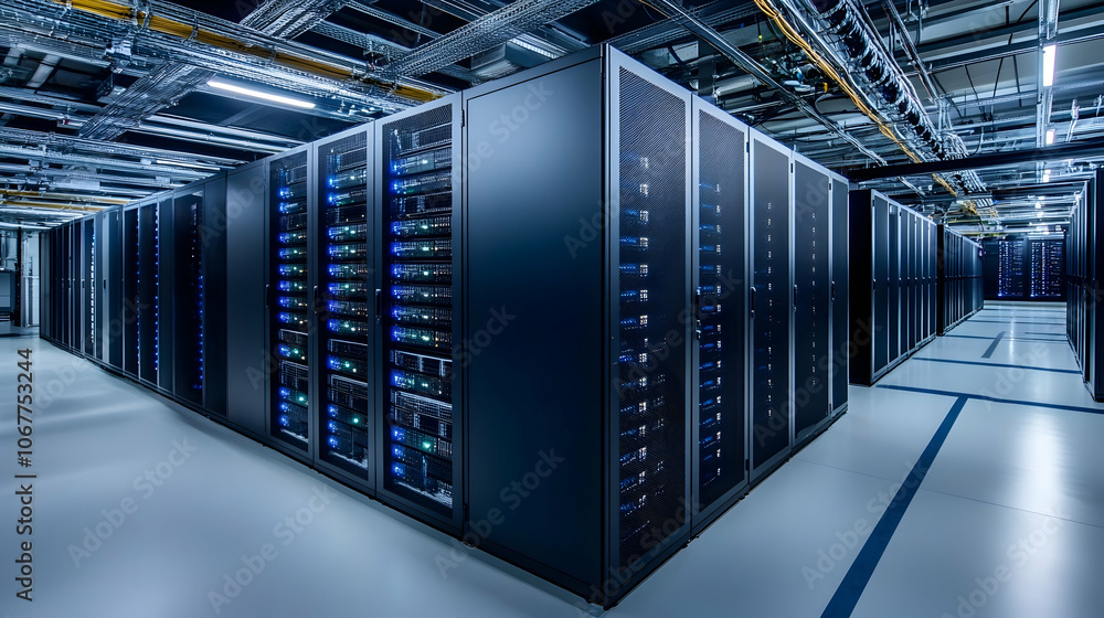 Aufkleber digital cloud core: the heart of modern computing with data centers and technology trends -