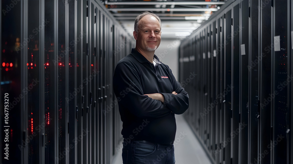 Poster digital cloud core: the heart of modern computing with data centers and technology trends -
