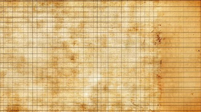 Old Parchment Paper With Gridlines Displayed for Historical Documentation and Artistic Projects in a Natural Light Setting