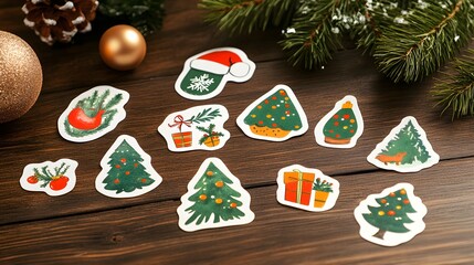 Christmas Vector Stickers
