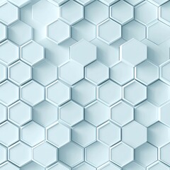 Naklejka premium Cubic 3D illusion, cool-toned gradients, seamless repeat