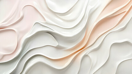 Obraz premium Smooth ceramic texture in soft pastel colors, minimalist design -