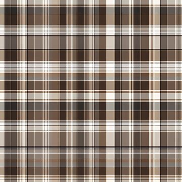 Brown and grey plaid pattern with subtle gaps creating a textured textile design suitable for various uses and settings