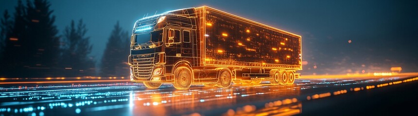 AI-Driven Logistics: A logistics control center where an AI platform is being configured and deployed to optimize delivery routes, fleet management, and inventory tracking