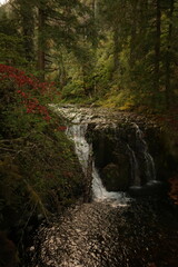 Waterfall in autumn