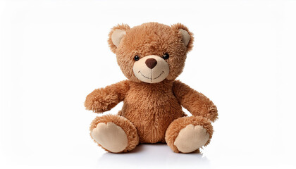 Obraz premium Cute teddy bear isolated on white background-