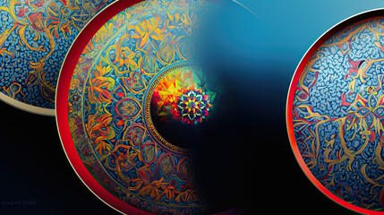 Naklejka premium Abstract colorful background