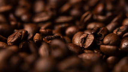 Roasted Coffee Beans Background