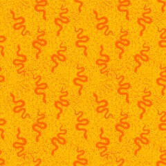 Summer animals seamless snake pattern for wrapping paper and new 2025 year