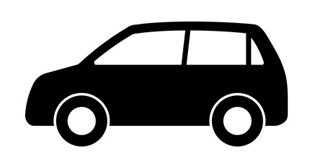 SUV車のシルエットアイコン