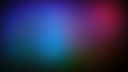 Abstract grainy gradient background with deep blue, teal, and magenta hues blending into dark tones, ideal for bold digital designs and wallpapers