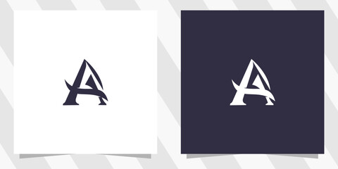 letter a logo design vector