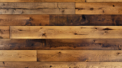 Warm Oak Wood Floor with Rich Honey Finish, Adding Rustic Charm to Any Room . 4k image