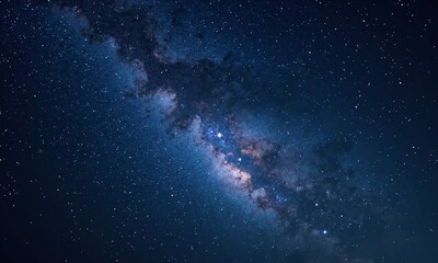Fototapeta premium Night sky Milky Way galaxy starry night cosmic