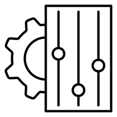 change management icon that illustrates the state of a connected affair.