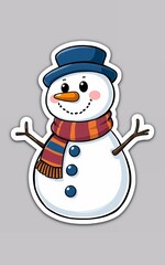 snowman sticker 