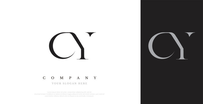 Initial CY Logo Design Vector 