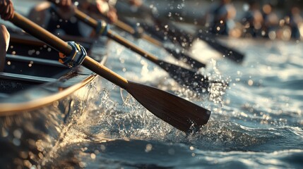 Rowing Team in Action