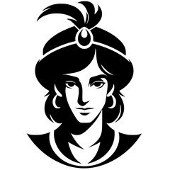Aladdin portrait silhouette