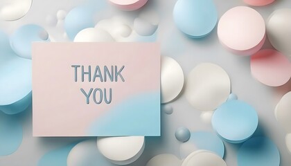 Sticky notes with the text "Thank you".Post it	