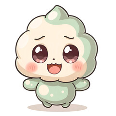 Obraz premium Embrace the joy of imagination with the fluffy dream sprite character , digital illustration of character design concept.
