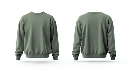Blue Long Sleeve T-Shirt Mockup