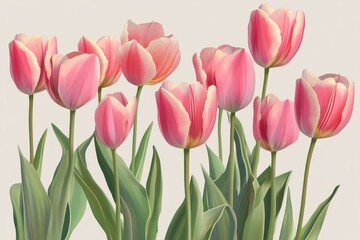 Fototapeta premium A Bouquet of Pink Tulips