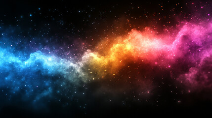 Fototapeta premium mesmerizing abstract design featuring light pink, purple, and blue hues blending over a dark black background, creating a sense of calm and serenity. The flowing colors evoke a futuristic, dreamlike a