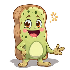 Obraz premium Embrace the joy of cleanliness with spongey the cheerful cleaner , digital illustration of character design concept.
