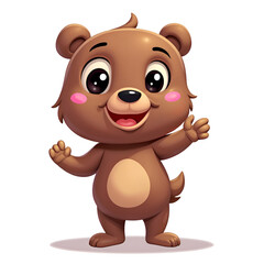 Obraz premium Every day can be brighter with a cheerful heart and a friendly smile , digital illustration of character design concept.