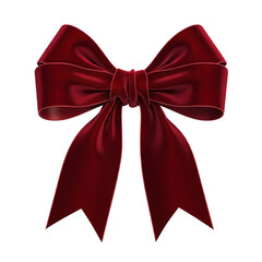 A stylish red satin bow perfect for wrapping gifts