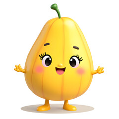 Embrace the joy of healthy eating with our playful fruit character , digital art of character design concept.