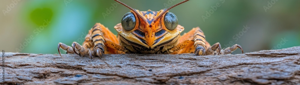 Aufkleber close-up macro photography of a butterfly proboscis, showing the intricate details of nature's organ