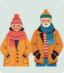 Adorable Seniors in Warm Winter Outfits