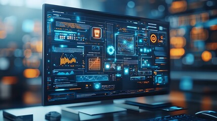 Obraz premium Explore innovative data visualization techniques in technology