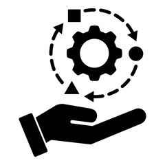 management icon that describes a business situation