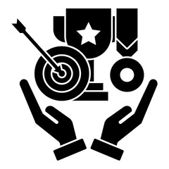 management icon that describes a business situation