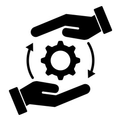 management icon that describes a business situation