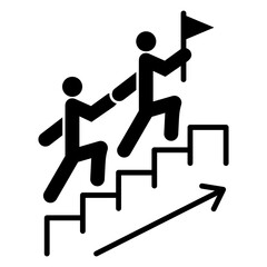 management icon that describes a business situation