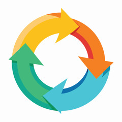 Stunning Repeated Circular Diagram with Seamless Arrows for Your Next Infographic