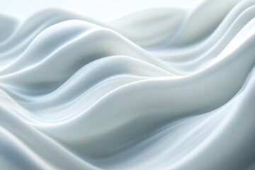 Obraz premium Abstract White Swirling Fabric
