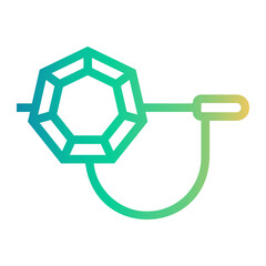 brooch Line Gradient Icon