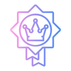 seal Line Gradient Icon