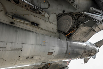 Undercarriage part of a jet fighter