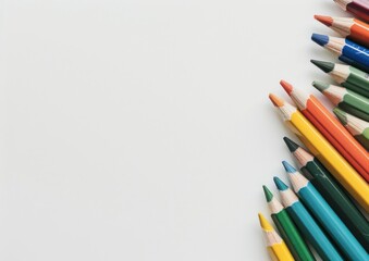 colored pencils, art supplies, creativity, drawing tools, blank canvas, artistic background, school materials, stationery, hobby, design, colors