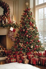 Elegant decorations designed for both Christmas and New Year celebrations, radiating festive charm.