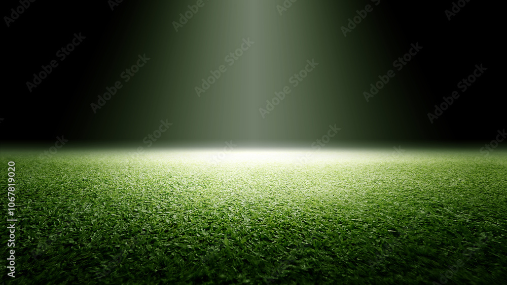 Poster surface of green grass. abstract texture with mist or fog