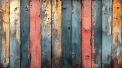 Pastel-Colored Textured Wood Background. Generative AI